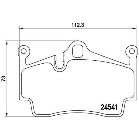 BREMBO P 65 028 Pastillas de freno trasero para Boxster Cayman Boxter