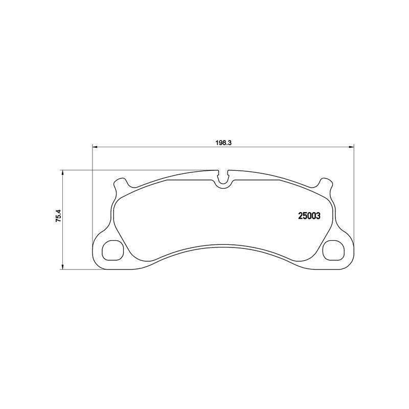 BREMBO P 65 025 Brake Pads Set Front for Porsche 911 Boxter