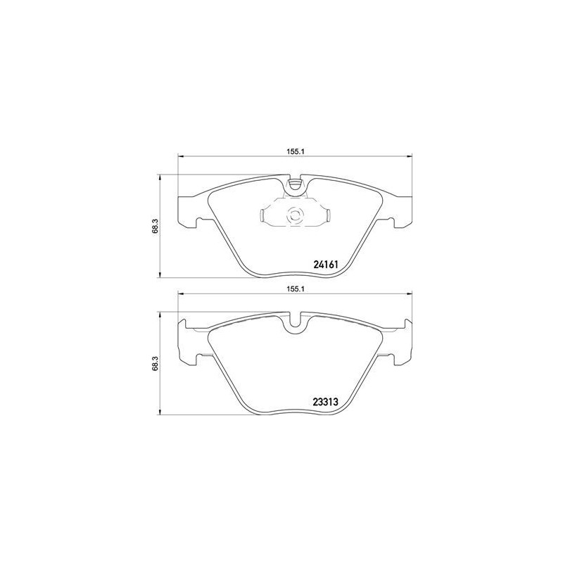 BREMBO P 06 081 Plaquettes de frein avant pour BMW 3 X1 Z4 5