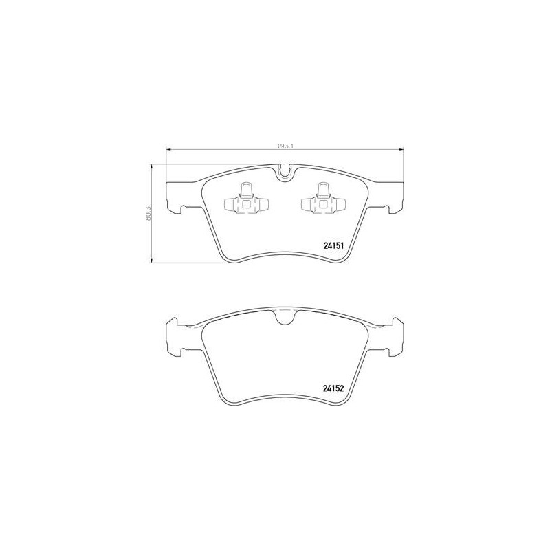 BREMBO P 50 115 Klocki hamulcowe przód dla Mercedes GL M R