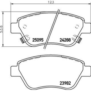 BREMBO P 59 081 Klocki hamulcowe przód dla Adam