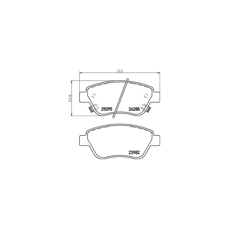 BREMBO P 59 081 Brake Pads Set Front for Adam