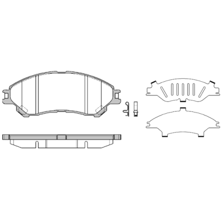 Klocki hamulcowe Przód dla Mercedes W205 S205 C205 A205 W213 S213 Roadhouse 21592.08