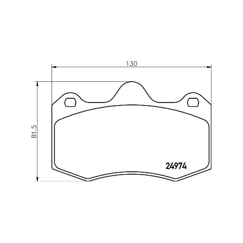 BREMBO P 85 134 Brake Pads Set Front for Ibiza Evora