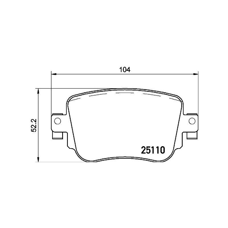 BREMBO P 85 135 Brzdové destičky zadní pro Leon Caddy Octavia A1 Sharan Beetle Passat
