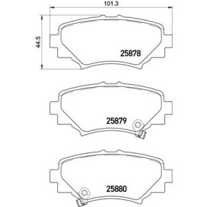 BREMBO P 49 049 Plaquettes de frein arrière pour Mazda 3