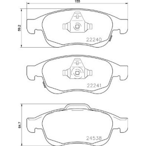 BREMBO P 23 165 Pastiglie freno anteriore per Renegade 500X