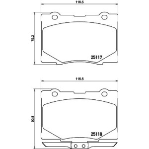 BREMBO P 28 079 Plaquettes de frein avant pour Legend RL
