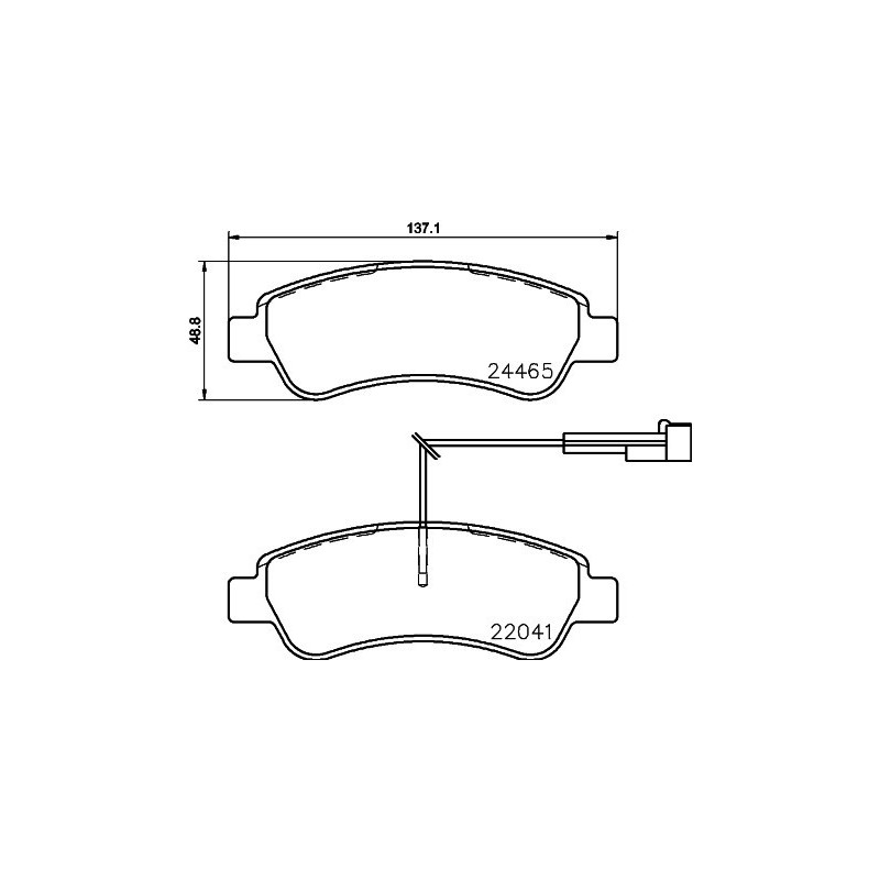 BREMBO P 61 125 Brzdové platničky zadné pre Ducato Boxer JUMPER Movano