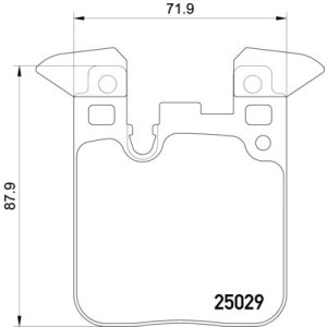 BREMBO P 06 095 Brzdové platničky zadné pre BMW 4 2 3