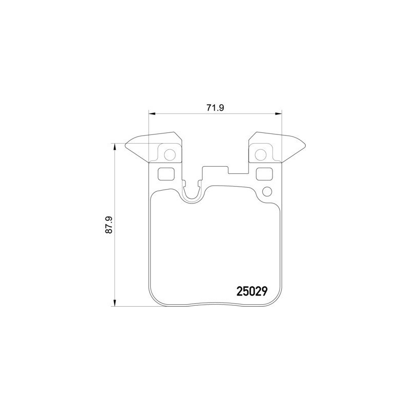 BREMBO P 06 095 Plaquettes de frein arrière pour BMW 4 2 3