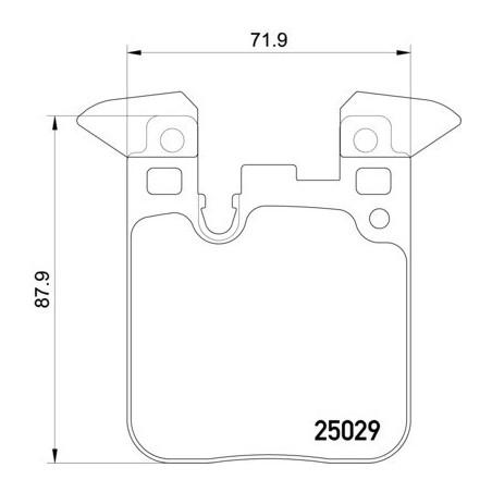 BREMBO P 06 095 Pastillas de freno trasero para BMW 4 2 3