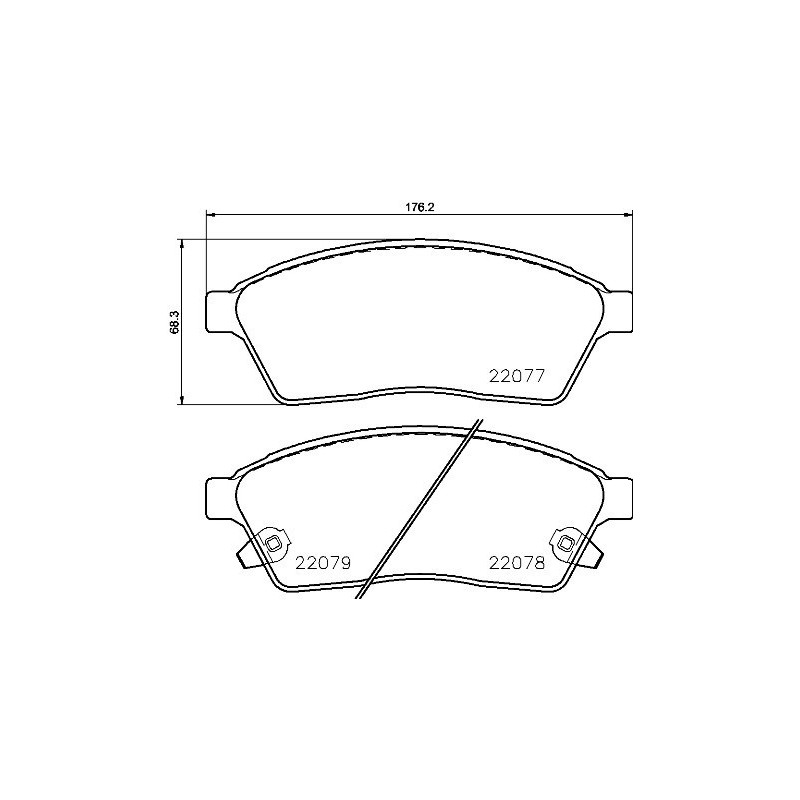BREMBO P 09 009 Brake Pads Set Front for SRX 9-4X