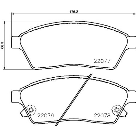 BREMBO P 09 009 Brake Pads Set Front for SRX 9-4X