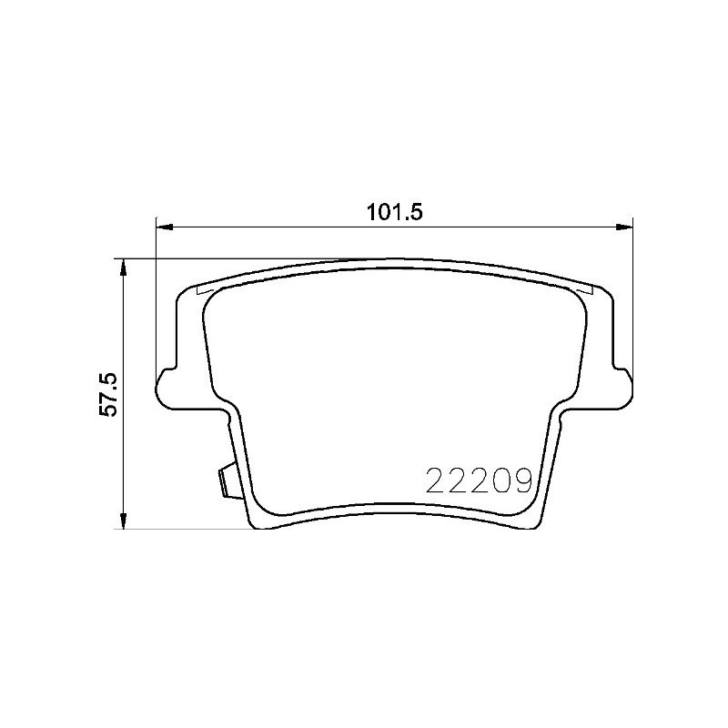 BREMBO P 11 040 Pastiglie freno posteriore per Charger 300 Challenger Magnum