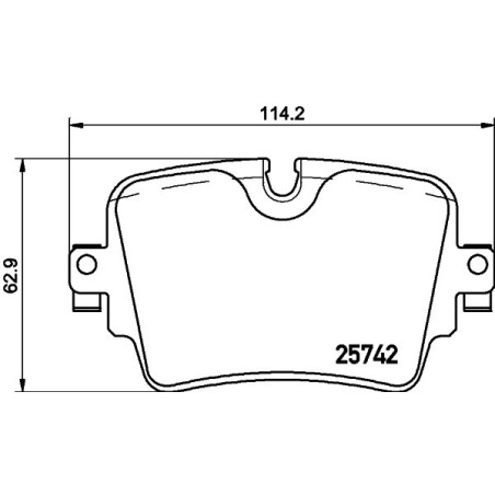 BREMBO P 36 033 Brzdové platničky zadné pre Jaguar F-Type XJ