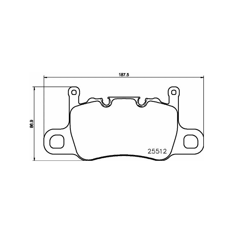 BREMBO P 65 037 Pastiglie freno posteriore per Porsche 911 Cayman