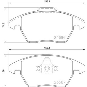 BREMBO P 85 148 Pastiglie freno anteriore per Ibiza A1 Polo