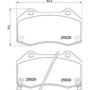BREMBO P 59 094 Brzdové platničky predné pre Corsa Corsavan