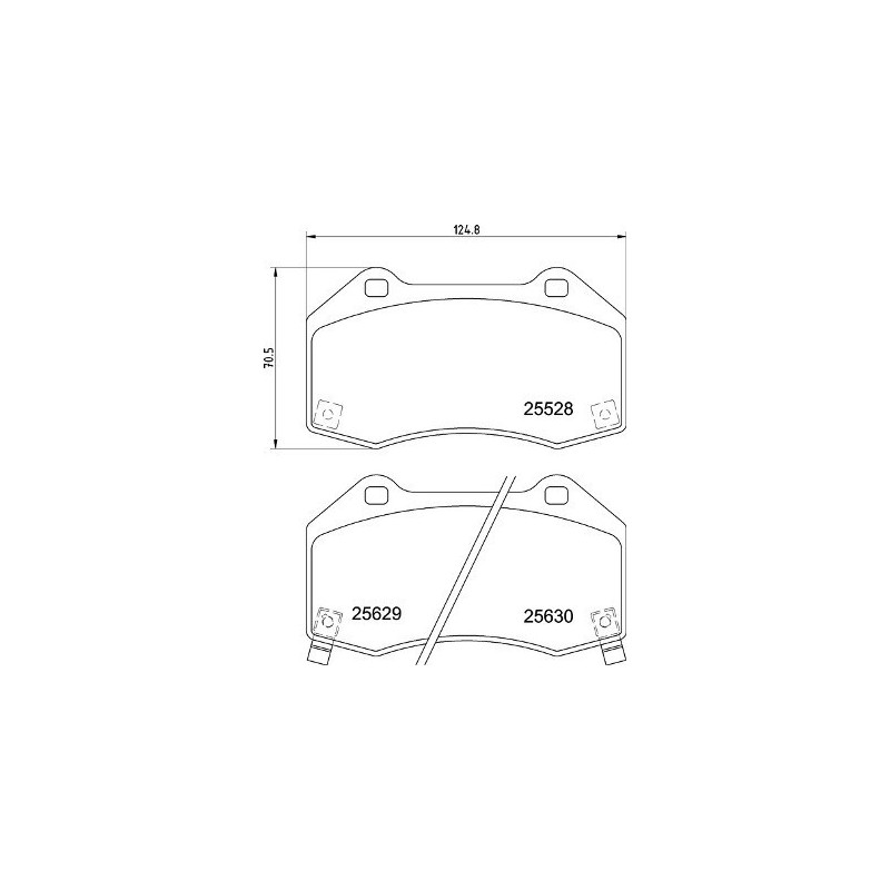 BREMBO P 59 094 Brzdové platničky predné pre Corsa Corsavan