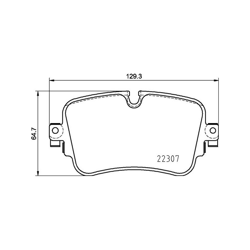 BREMBO P 85 161 Brzdové platničky zadné pre A6 A8 Q7 A7 Touareg Q8 e-Tron