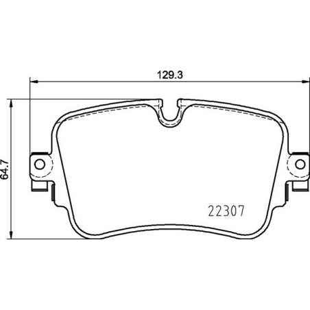BREMBO P 85 161 Brzdové platničky zadné pre A6 A8 Q7 A7 Touareg Q8 e-Tron
