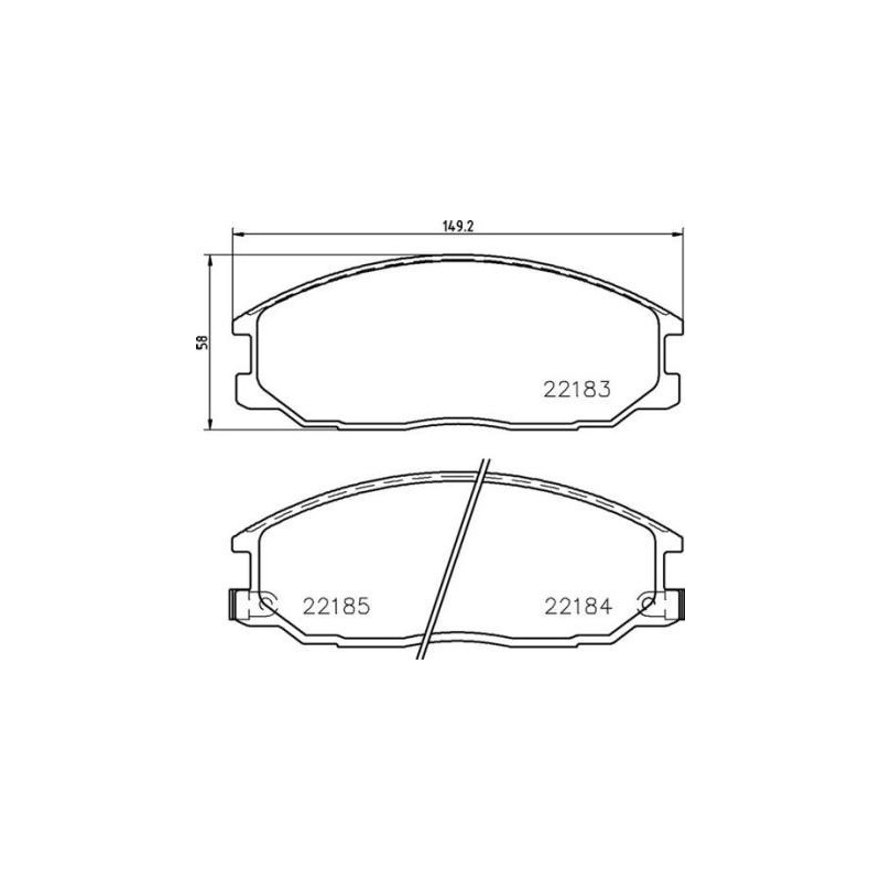 BREMBO P 77 002 Bremsbeläge Vorne für Ssangyong Rexton Actyon