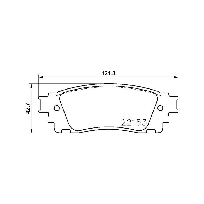 BREMBO P 83 166 Klocki hamulcowe tył dla NX Alphard LM