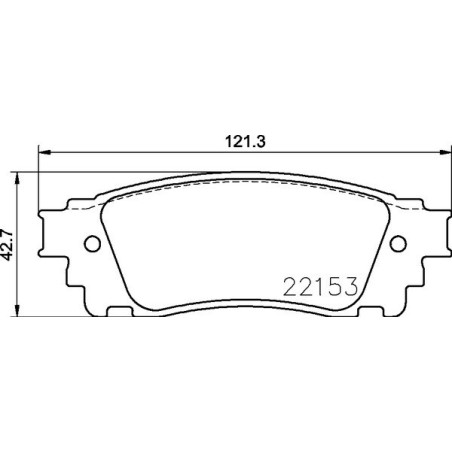 BREMBO P 83 166 Klocki hamulcowe tył dla NX Alphard LM