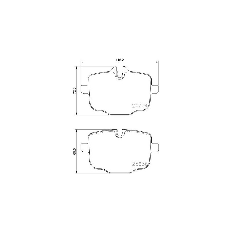 BREMBO P 06 101 Brake Pads Set Rear for 5 7 X3 X4 6 8 X5 X6 X7 iX 3 4 B7