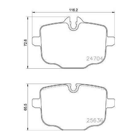 BREMBO P 06 101 Pastillas de freno trasero para 5 7 X3 X4 6 8 X5 X6 X7 iX 3 4 B7