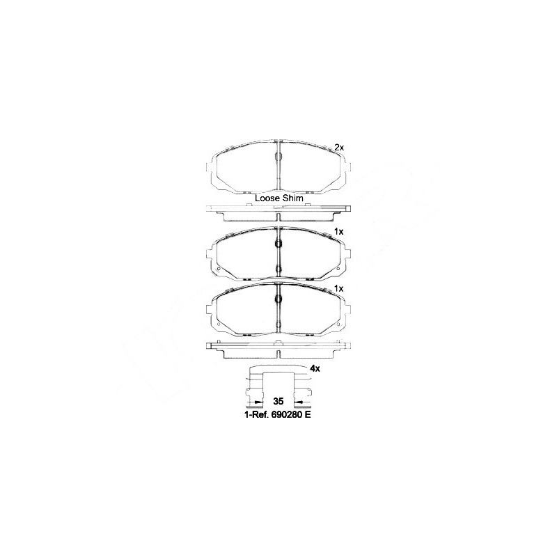 BREMBO P 30 095 Plaquettes de frein avant pour Kia Carnival