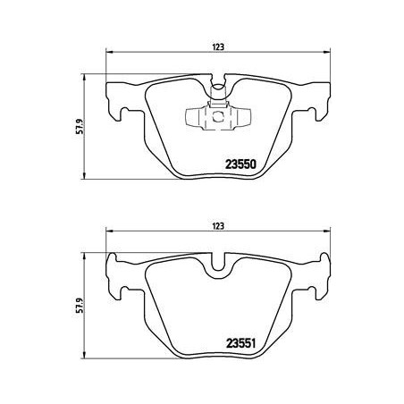 BREMBO P 06 039X Klocki hamulcowe tył dla BMW 3 X1