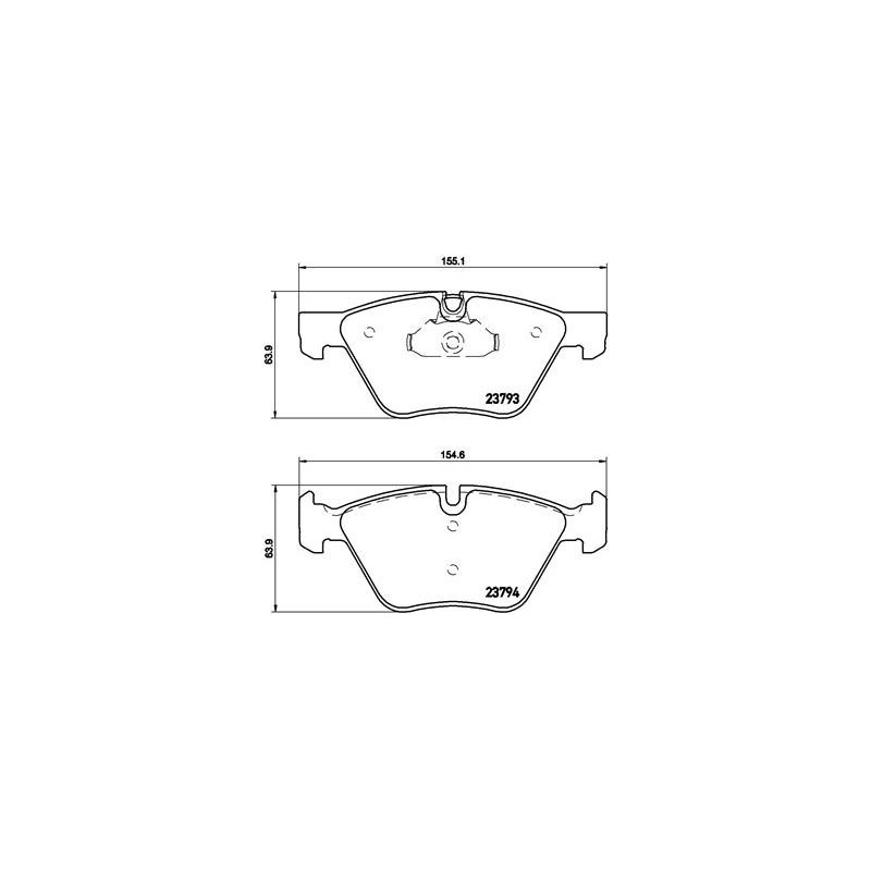 BREMBO P 06 057X Bremsbeläge Vorne für BMW 5 X1