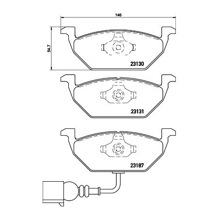 BREMBO P 85 072X Brake Pads Set Front for Golf Fabia Octavia Altea Caddy Jetta Bora A3 Beetle Leon