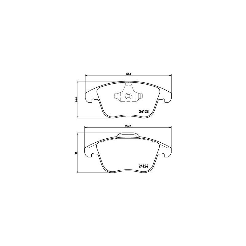 BREMBO P 44 020X Brake Pads Set Front for MG Discovery