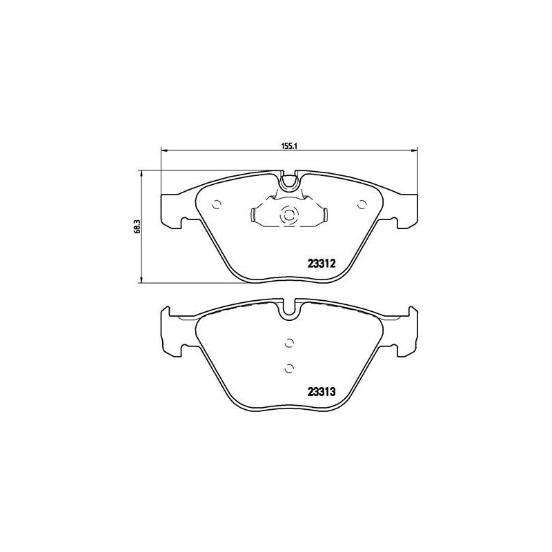 BREMBO P 06 054X Pastiglie freno anteriore per BMW 5 7 6
