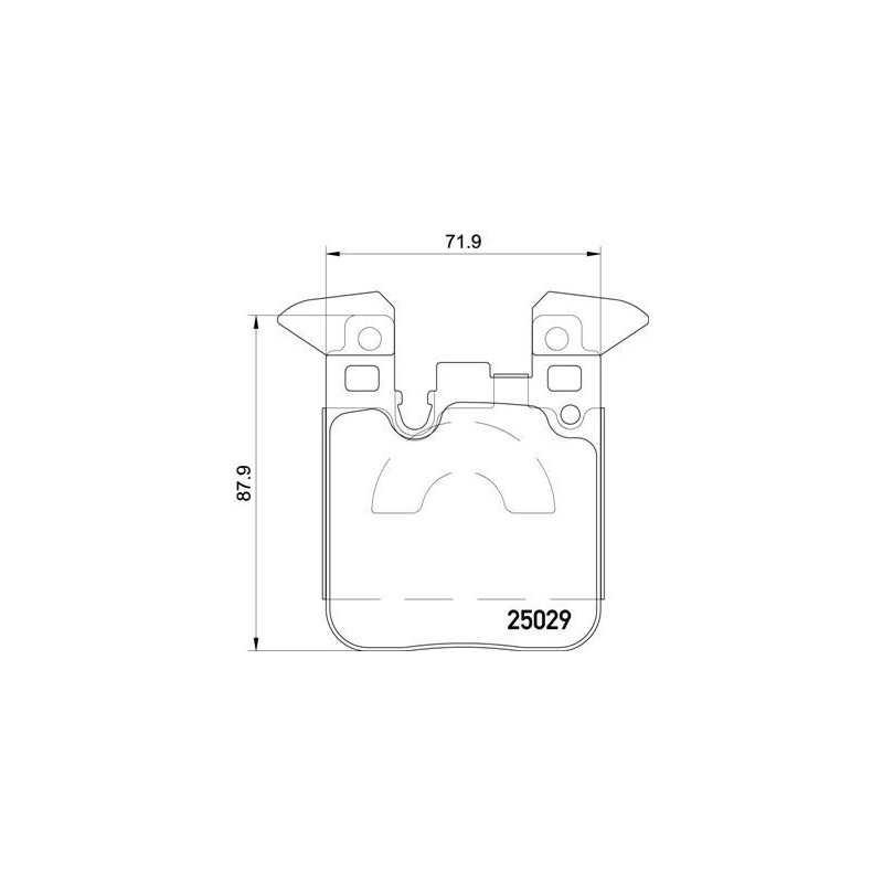 BREMBO P 06 087X Klocki hamulcowe tył dla BMW 3 4 1 2
