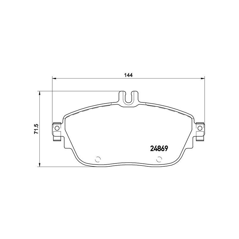 BREMBO P 50 093X Brake Pads Set Rear for CLA A B GLA Q30 QX30