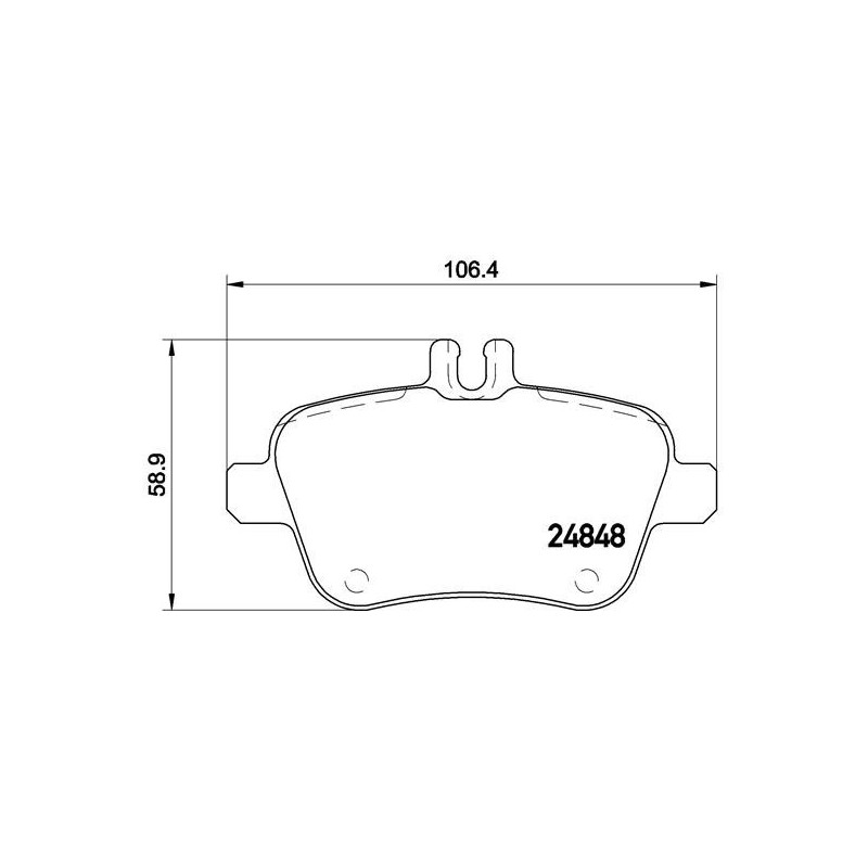 BREMBO P 50 091X Brake Pads Set Rear for Mercedes CLA B A GLA SLK SLC