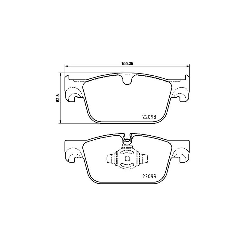 BREMBO P 86 028 Klocki hamulcowe przód dla V90 XC60 V60 S90 S60 Baleno