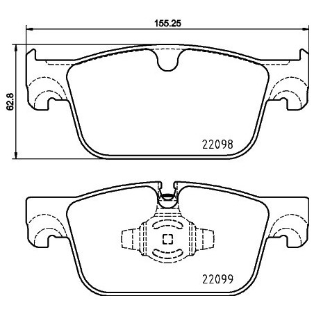 BREMBO P 86 028 Brzdové destičky přední pro V90 XC60 V60 S90 S60 Baleno