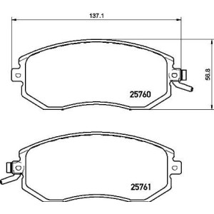 BREMBO P 78 021X Brake Pad Set Front for