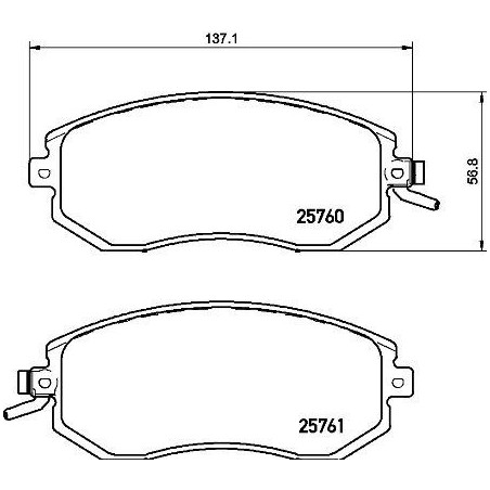 BREMBO P 78 021X Brake Pads Set Front for Impreza Forester Outback XV Legacy GT Brz