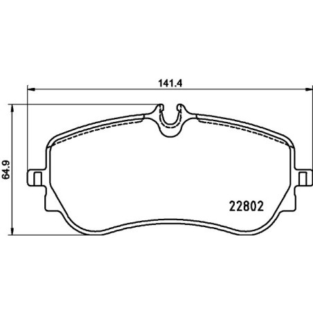 BREMBO P 85 172 Bremsbeläge Hinten für Crafter TGE Amarok