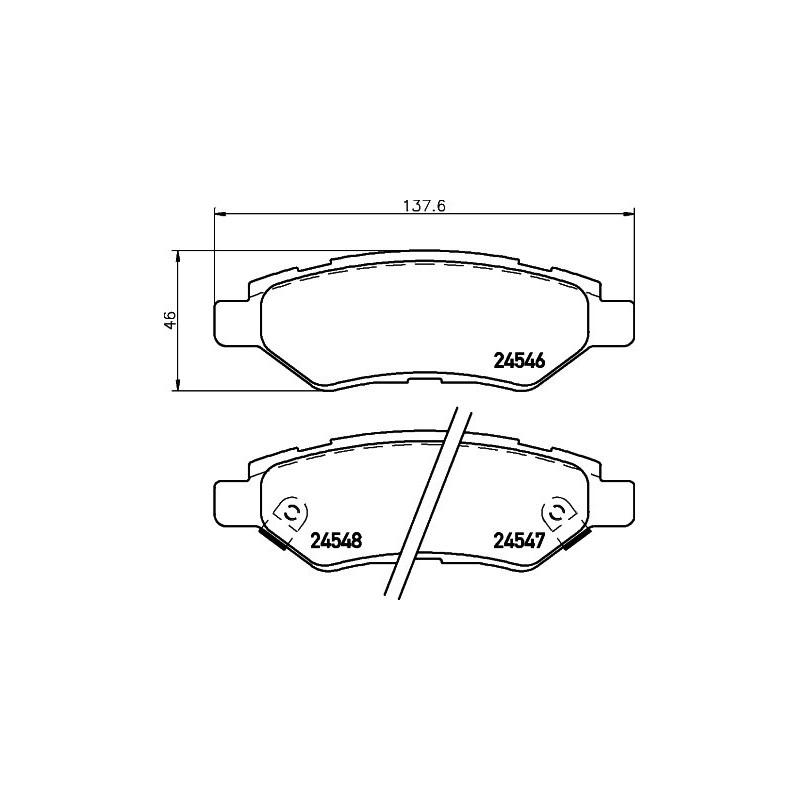 BREMBO P 09 014 Klocki hamulcowe tył dla CTS Camaro SRX Kuga 9-4X