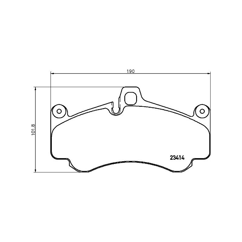 BREMBO P 65 032 Brzdové platničky predné pre 911 R8