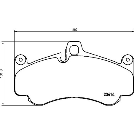 BREMBO P 65 032 Brzdové destičky přední pro 911 R8