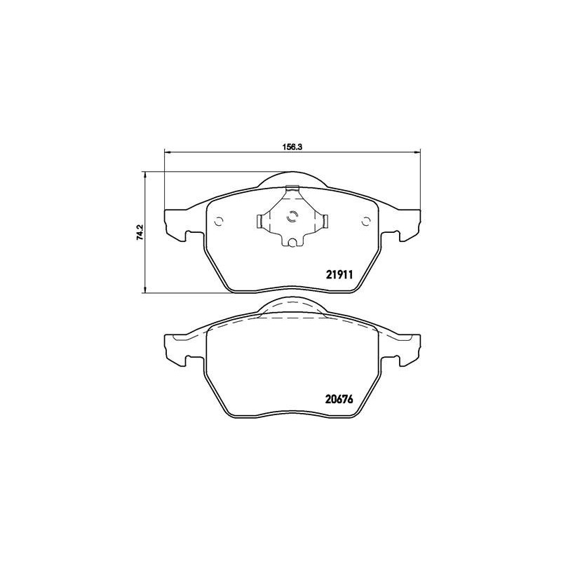 BREMBO P 85 035 Pastillas de freno delantero para TT Golf A3 Octavia Leon Passat Vento Ibiza Toledo