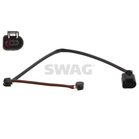 SWAG 20 93 3998 Snímač opotrebovania brzdových doštičiek Predný pre